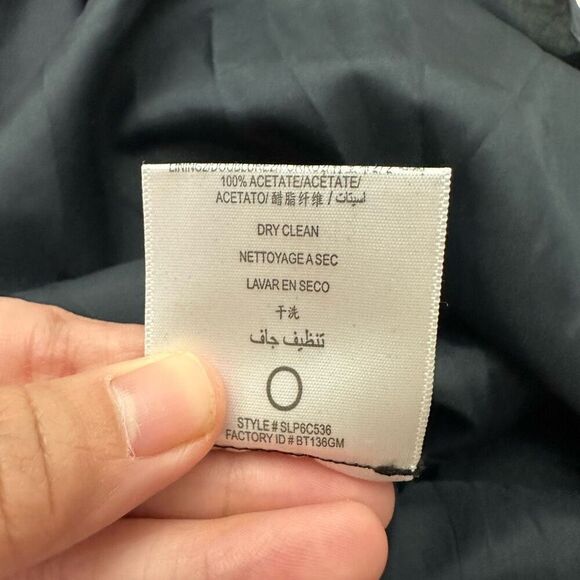 BCBG Maxazria Navy White Ruffle Pleated Sleeveless Mini Dress Tie Back sz 12 - Picture 9 of 11